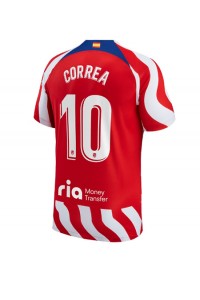 Fotbalové Dres Atletico Madrid Angel Correa #10 Domácí Oblečení 2022-23 Krátký Rukáv